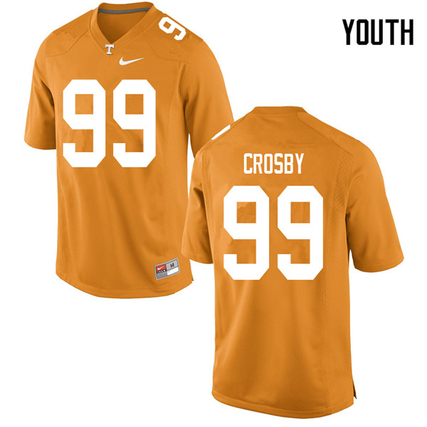 Youth #99 Eric Crosby Tennessee Volunteers College Football Jerseys Sale-Orange